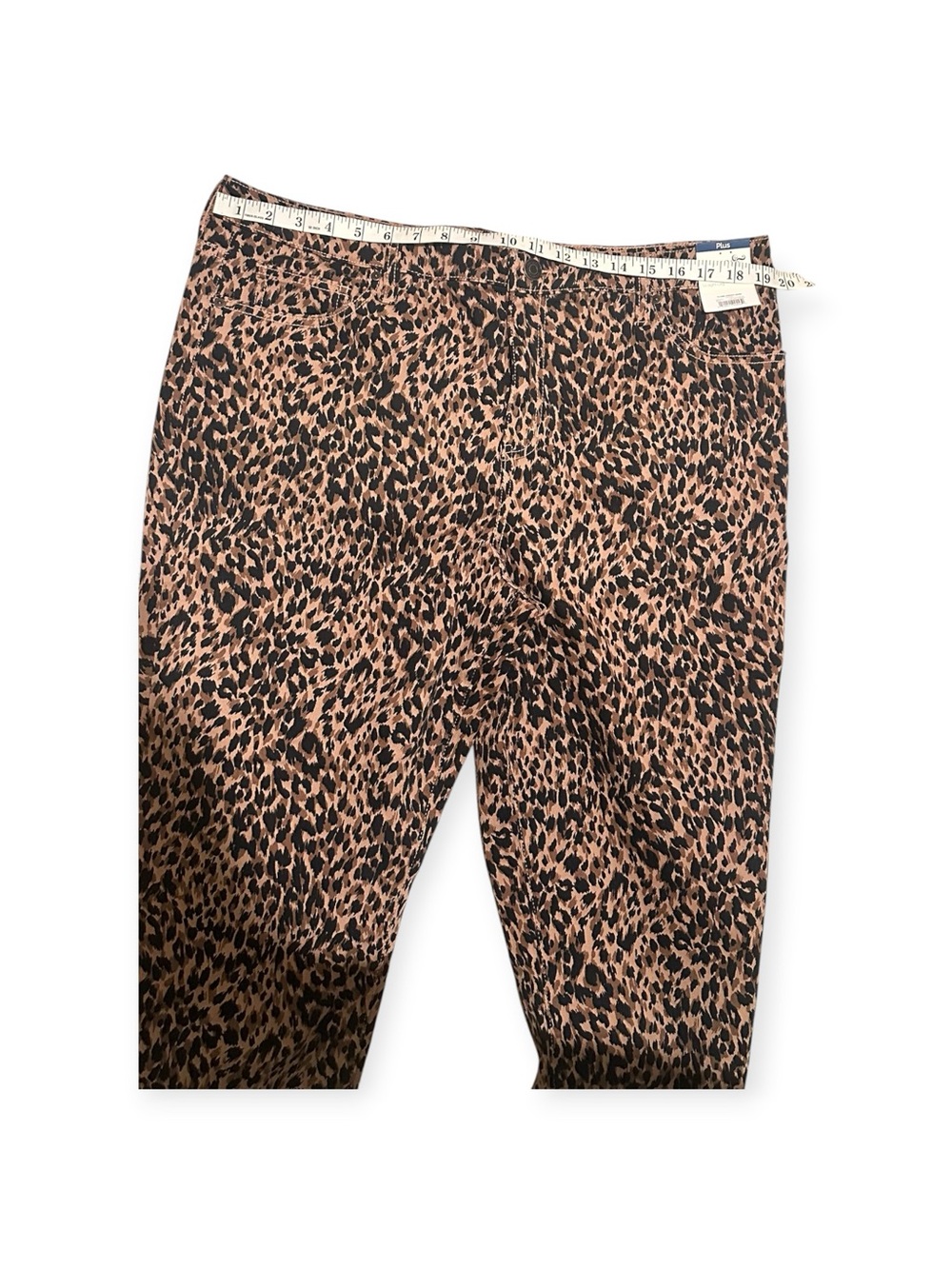 Terra & Sky Brown and Black Leopard Straight Leg Jeans - Picture 6 of 8